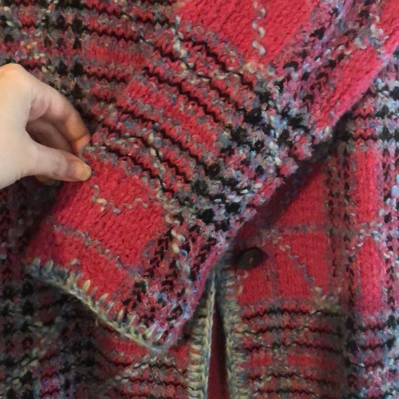 Beautiful Knitted Pea Coat By Sigrid Olsen Sport - Picture 6 of 14